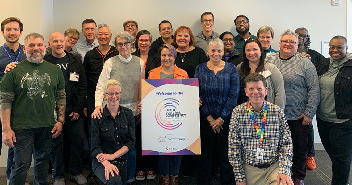 LGBTQ Cultural Competency Summit 2019 group photo