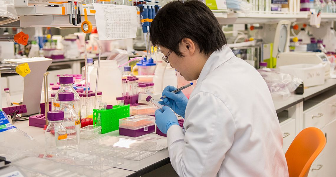 Scientist working in a lab