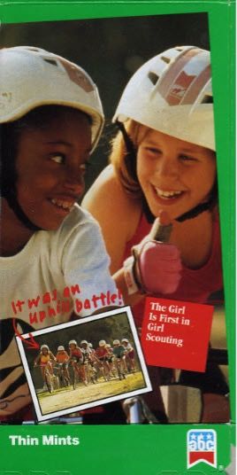 Shayla featured on a Girl Scout Thin Mints Cookie Box