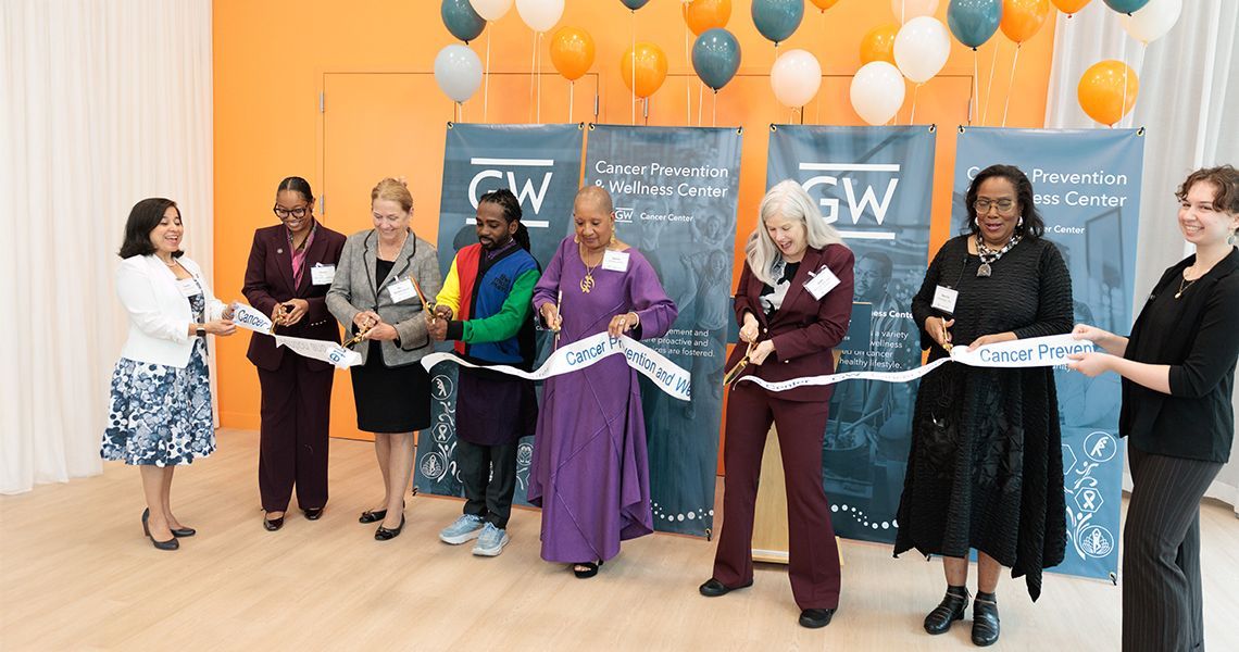 the GW Cancer Prevention and Wellness Center ribbon-cutting