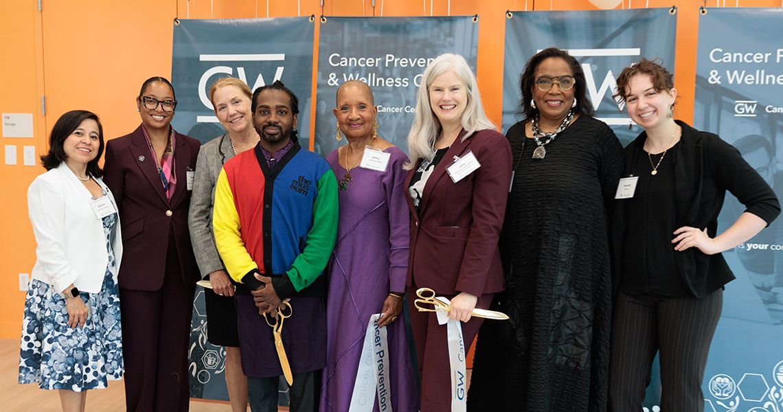 Celebrating the GW Cancer Prevention and Wellness Center ribbon-cutting