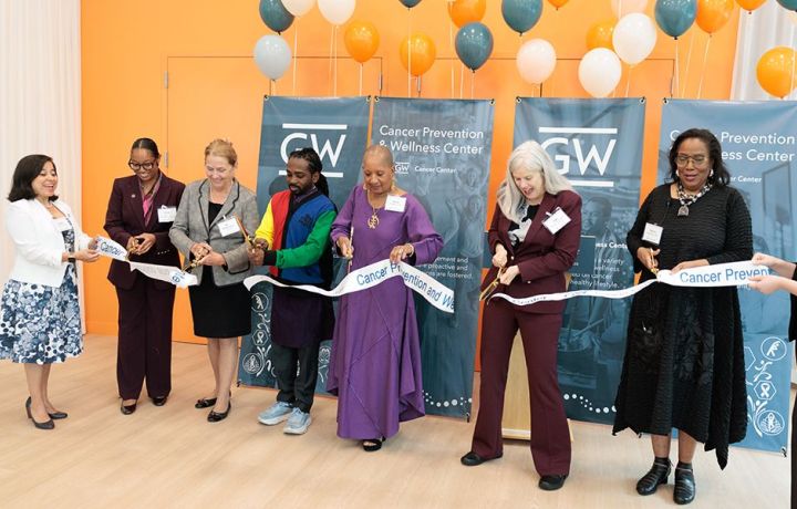 the GW Cancer Prevention and Wellness Center ribbon-cutting